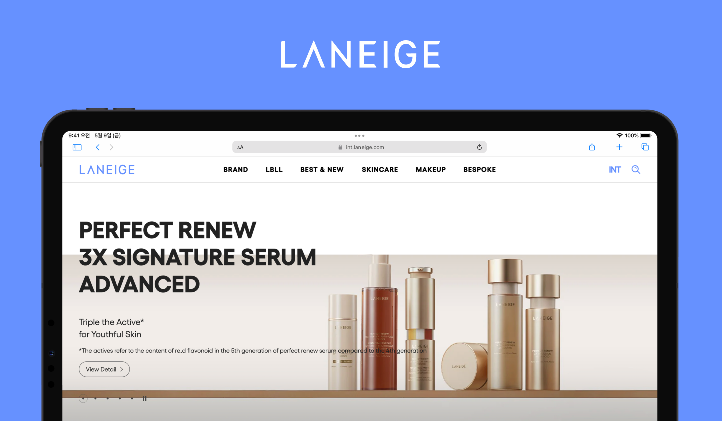 라네즈 글로벌, 일본 브랜드웹